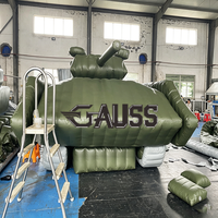 Véhicule de défense aérienne M2 gonflable camouflage sur mesure 1:1, simulation réaliste, pour entraînement, exercice et tournage