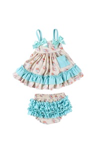 Rosa lindo niños Boutique niño trajes de chica de bebé recién nacido ropa de bebé conjunto - Product Image 2