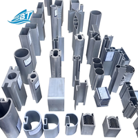 Profilé en T en aluminium série 6000, section de cadre en alliage, extrusion personnalisée, soudage, découpe, pliage de haute précision pour portes et fenêtres Botong