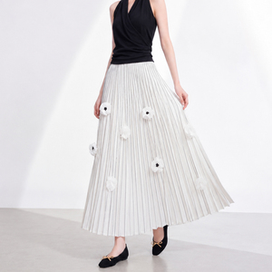 กระโปรงยาวลำลอง Miyake ดีไซน์หรูหรา ทรงเอ พลีท ระบายอากาศได้ดี เป็นมิตรกับสิ่งแวดล้อม เหมาะกับทุกฤดูกาล ชุด 2 ชิ้น - Product Image 1