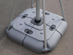 Mât de drapeau géant télescopique rectangulaire en polyester aluminium extérieur de 3m 5m 7m avec base d'eau drapeau de plage volante - Product Image 4