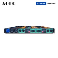 Amplificateur de puissance numérique de classe D à 4 canaux 2000W avec affichage LCD de la température, amplificateur audio professionnel pour enceintes PA et caissons de basses