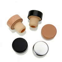Bouteille d'huile d'olive personnalisée avec logo laser sur le dessus en bois, verseur d'huile d'olive 19,5 mm 18,5 mm 16,5 mm, bouchon en liège