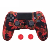 Coque en Silicone mat, camouflage, pour manette Playstation 4, boîtier de protection pour PS4 pro