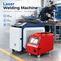 Machine de soudage laser à fibre portative 1500W 4 en 1 refroidie par eau pour la réparation de tubes en acier inoxydable et de conduits CVC
