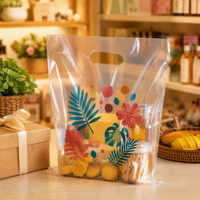 Sacs de courses en plastique recyclables à faible MOQ avec logo personnalisé et impression en héliogravure PE pour l'affichage et le stockage d'épicerie