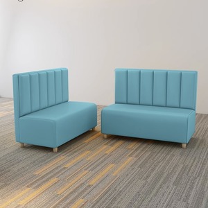 Sofá de Cabina de Restaurante de Estilo Occidental Informal y Simple, Juego de Mesa y Silla para Restaurante de Comida Rápida, Sofá Acolchado Suave Montado en <span class=keywords><strong>la</strong></span> Pared - Product Image 6