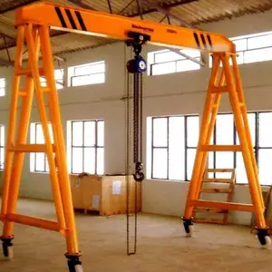 Guindaste de pórtico pequeno ajustável elétrico portátil 5 toneladas 500kg 1ton 2ton 10ton China bom preço