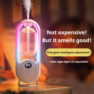 Precio al por mayor de fábrica Aceite esencial Aromaterapia Fragancia Pantalla digital recargable Ambientador inteligente Difusor de aroma - Product Image 1