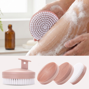 Exfoliante Corporal Suave y Limpiador Profundo, Cepillo de Baño de Silicona para Spa <span class=keywords><strong>en</strong></span> Casa con 4 Cabezales de Cepillo Reemplazables - Product Image 5