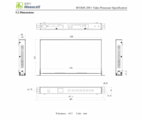 Processeur d'écran vidéo pour mur d'affichage LED Mooncell MVB4S
