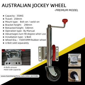 Australiano 350kg Estilo 6 "RV/<span class=keywords><strong>caravana</strong></span> <span class=keywords><strong>Rueda</strong></span> de goma <span class=keywords><strong>Jockey</strong></span> - Product Image 2