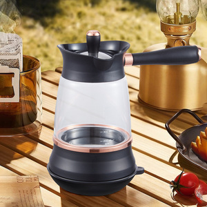 Cafetière turque miniature en verre JIGAO GLT01J 0,5 L, bouilloire portable pour la préparation du café - Product Image 3