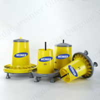 Mangeoire professionnelle surélevée pour volailles avec pieds détachables, abreuvoir automatique pour poulets 9L 12L 20L 22L pour usage commercial en ferme