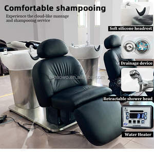 Cama de Spa Eléctrica Giratoria de Lujo: <span class=keywords><strong>Silla</strong></span> de Lavado de <span class=keywords><strong>Cabello</strong></span> con Hidroterapia - Product Image 1