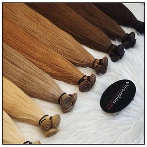 Extensions de cheveux humains vierges Genius vietnamiennes à double trame, cheveux Remy de qualité supérieure, pointes épaisses, texture lisse et soyeuse - Product Image 3