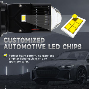 Phare de voiture LED Y3 12V 240W 6000K avec mini-lentille projecteur H4 10000 Lumens, ajustement universel - Product Image 5