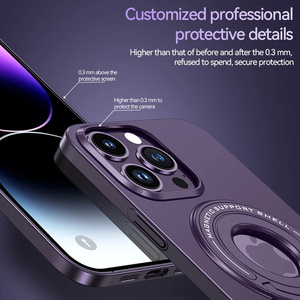 เคสแม่เหล็กสำหรับ <span class=keywords><strong>iPhone</strong></span> 14 13 12 PRO MAX 14 PLUS พร้อมที่วางโทรศัพท์มือถือฝาปิดแบบตั้งเคส PC แบบแข็งที่<span class=keywords><strong>ชาร์จ</strong></span>ไร้สาย - Product Image 5