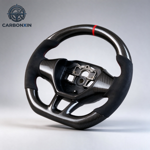 Volant en cuir chauffant personnalisé, forgé, avec LED et fibre de carbone pour Peugeot RCZ 206/207/208/308/408/508/MK1/GTI - Product Image 3