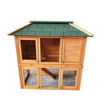 Cages d'élevage industriel de lapins en bois faites à la main OEM treillis métallique pour animaux de compagnie utilisation en extérieur produits en métal pour animaux de compagnie
