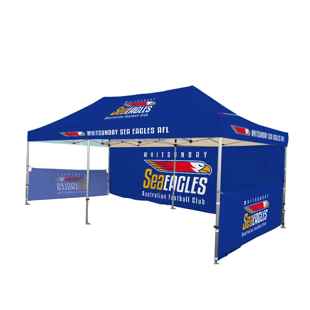 10 x barraca de dossel personalizada para feiras comerciais tendas pop-up fácil dobrável gazebo com tampa lateral