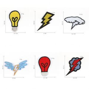 Creative Embroidery Iron on <b>Flash</b> lightning Patches for Clothing - Product Image 3