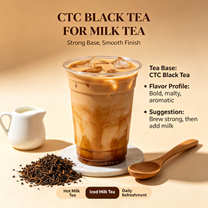 ผงชาดำละเอียด CTC บรรจุภัณฑ์แบบเม็ด สำหรับผสมเครื่องดื่ม ใช้ในร้านกาแฟ ชาเอิร์ลเกรย์ดีแคฟ - Product Image 4