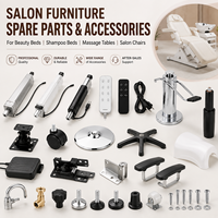 Pièces détachées et accessoires professionnels modernes pour mobilier de salon : lits de beauté, lits de shampoing, tables de massage, chaises de salon - Cuir PU