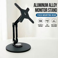 Support réglable en alliage d'aluminium pour moniteurs portables, compatible avec les moniteurs portables de 4 à 18,5 pouces