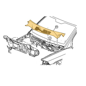 Deflector de viento para Jeep Compass 2008-2017 5303964AF Protector de ventana de coche de plástico - Product Image 4