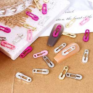 Aksesoris Pin Logam Gaya Punk untuk Dekorasi Kuku, Liontin Mutiara Imitasi, Berlian Imitasi, Rumbai, dan Hiasan Berlian Imitasi - Product Image 2