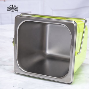 Wadah penghangat makanan Stainless steel, panci masak termal serbaguna dengan pegangan - Product Image 3