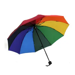 10 Bone Umbrella Outdoor Sunshade Advertising Rain Women High Quality Umbrella For Womens Folding Umbrellas