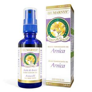 Marnys Olio di Arnica 50 Ml Tonico per Massaggi Corpo Per Tutti i Tipi di Pelle - Product Image 1