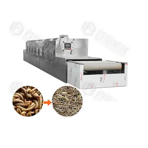 Industrial Larva Microwave Dryer Black Soldier Fly Dry Equipment Continous Drying Oven