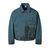 Veste de style américain rétro pour homme, motif Khatchatu, tendance automne/hiver, veste déchirée pour homme et femme