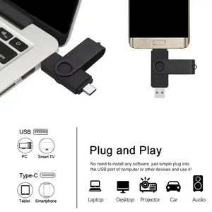 แฟลชไดรฟ์ USB 2 in 1 แบบ Type C พร้อมโลโก้สั่งทำ ความจุ 128GB 64GB 32GB 16GB 8GB 4GB ขายส่ง - Product Image 5