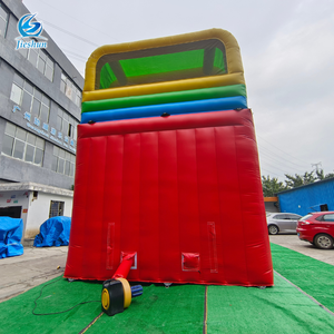 2025 nóng bán khổng lồ PVC màu xanh lòng kép Lane trượt nước thương mại trượt nước Inflatable cho trẻ em - Product Image 6