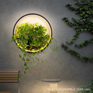 Lampe murale extérieure étanche pour plantes, cylindre LED, décoration de jardin, villa, cour - Product Image 3
