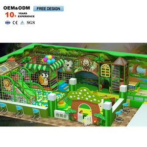 Équipement de terrain de jeu d'escalade intérieur personnalisé de haute qualité pour enfants sur le thème de la forêt verte - Product Image 2