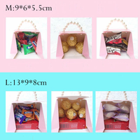Wholesale Custom Portable Recyclable Square Texture Paper Box Magnetic Closure for Party Valentine's Wedding Baby Shower