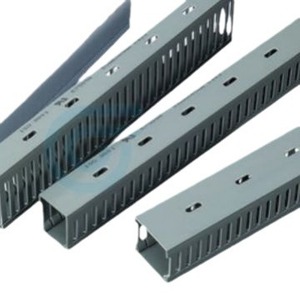 Goulotte de câblage isolée en PVC, type à fentes, ignifuge, protection des fils, taille personnalisable, conforme RoHS - Product Image 5