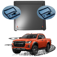 Couvre-lit de camionnette avec verrouillage à code manuel Couvercle à rouleau rétractable ute Tonneau Cover pour Nissan Navara NP300 2015-2024