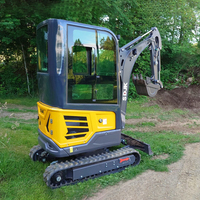 Nouvelles mini-excavatrices compactes sur chenilles de 1, 2 et 3,5 tonnes, hydrauliques, à bas prix, en vente, certifiées CE EPA, modèle 2026