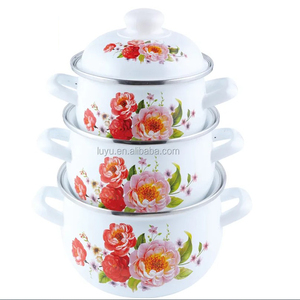 Hotsale 3 cái men soong nồi với <span class=keywords><strong>Hollow</strong></span> xử lý - Product Image 4