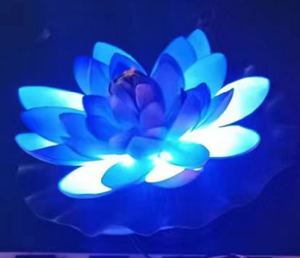 ไฟ LED ขนาดเส้นผ่าศูนย์กลาง6W 40ซม. มีสีให้เลือก DC12V ดอกบัว EVA