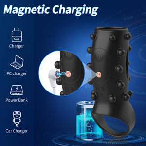 Funda Vibradora Suave para Pene, Anillo para Pene, Estimulador de Punto G para Hombres y Mujeres, Retrasa la Eyaculación, Juguete Sexual para Adultos 18+ - Product Image 4