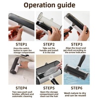 Rouleau dépoussiérant pour animaux de compagnie, détachable, écologique, portable, réutilisable, lavable, autonettoyant et efficace pour le dropshipping