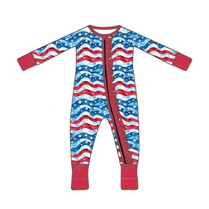 Couverture pour bébé nouveau-né personnalisable avec impression du 4 juillet, impression double face, douce, 5% viscose de bambou, 5% élasthanne, couverture pour enfants - Product Image 5