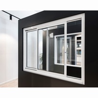 Allemagne Top Brand UPVC Profil PVC Fenêtre coulissante Fenêtre coulissante en plastique blanc Fenêtre coulissante extérieure en verre 4 panneaux Patio Windows